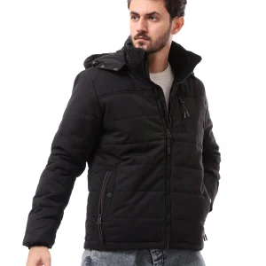Veste pour homme matelassée avec capuche au design moderne - JAC24WWBP28416TM1