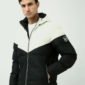 Veste homme matelassée avec capuche au design moderne - JAC24WWCP28421TM1