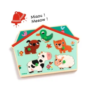 Djeco – Puzzle sonore ouaf woof