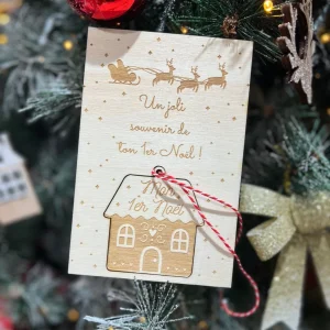 Ma fabrique perso – Carte suspension de noël « Mon premier Noël »