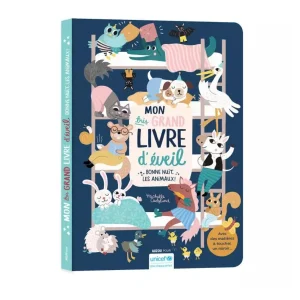 Auzou – Mon très grand livre d&rsquo;éveil « Bonne nuit les animaux »