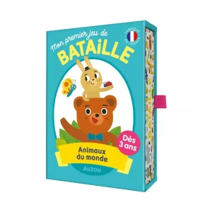 Auzou – Mon premier jeu de bataille « Animaux du monde »