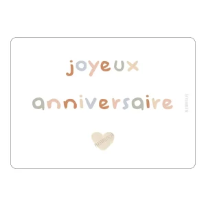 Papier Poetic – Carte « Joyeux anniversaire » pastel