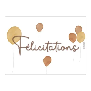 Papier Poetic – Carte « Félicitations »