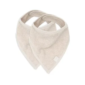 Jollein – Bavoir bandana éponge nougat