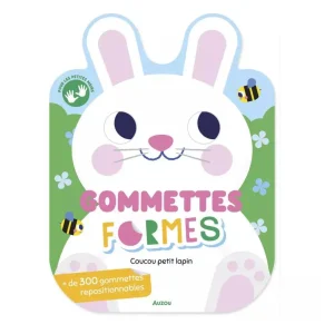 Auzou – Gommettes formes « Coucou petit lapin »