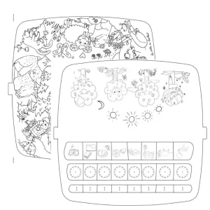 Les drôles de bouilles – Recharge balade en forêt / j&rsquo;apprends l&rsquo;heure