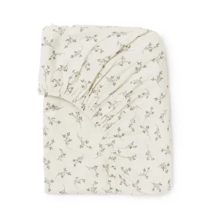 Babyshower – Drap housse 60×120 cm Olive bloom