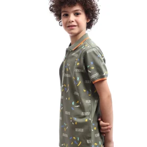 Polo enfant aux motifs ludiques et aux couleurs vives – POS24SAPR31293TB1