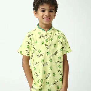 Polo garçon à motifs smiley – manches courtes - POS24SAPU75570MB1