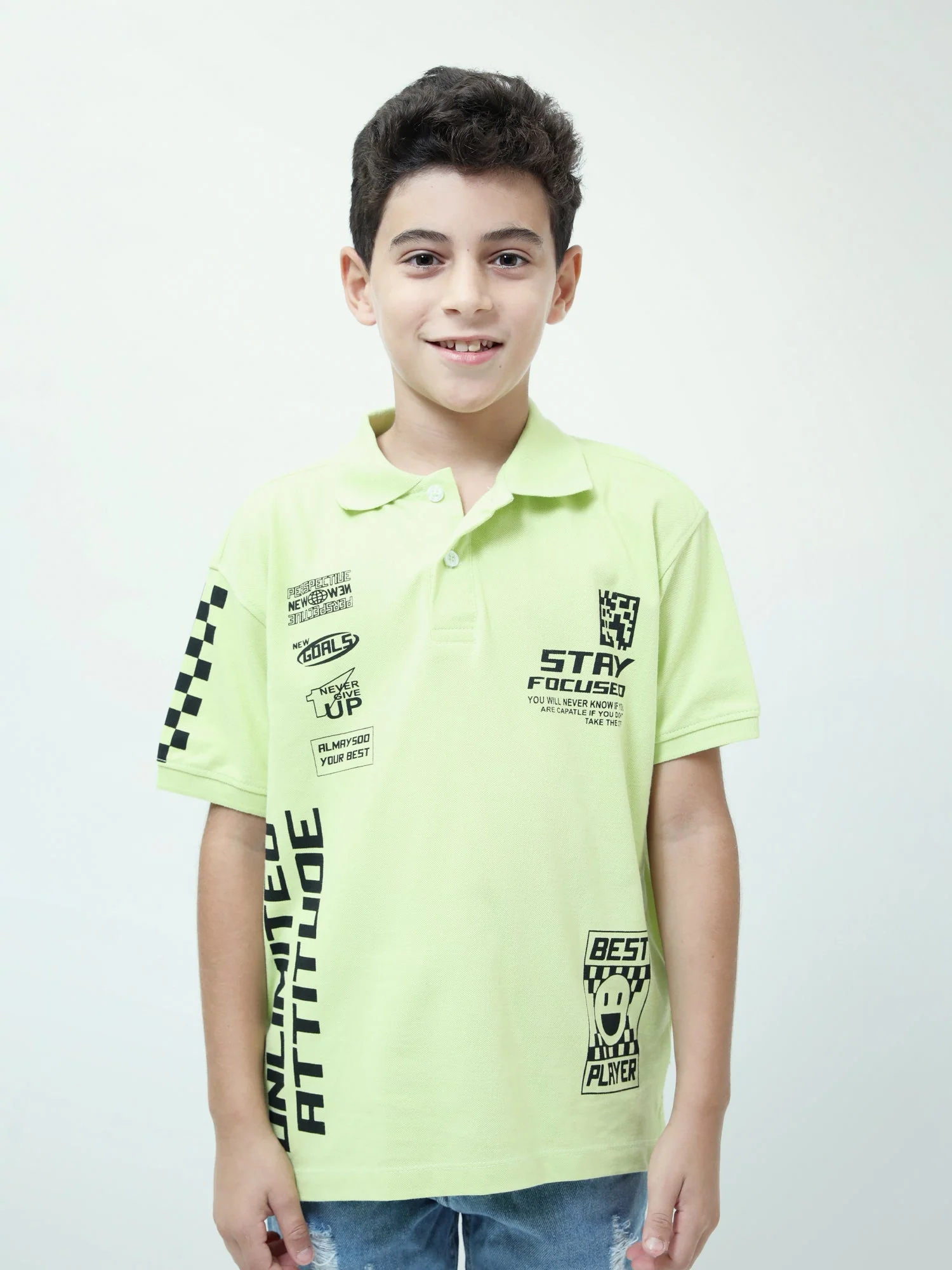 Polo garçon ado Stay Focused – style sport – manches courtes – POS24SPPI75399MJ1 – Image 8
