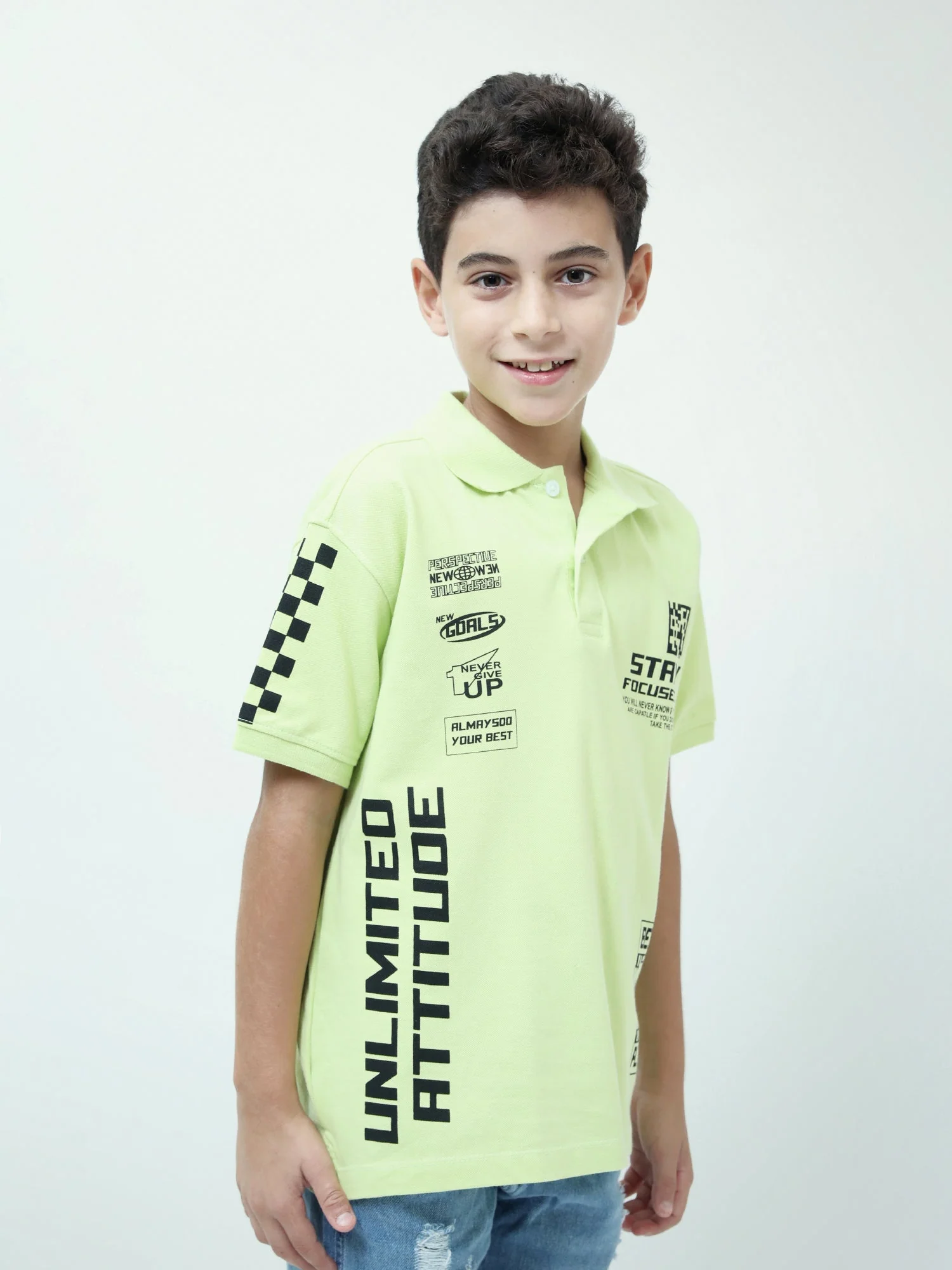 Polo garçon ado Stay Focused – style sport – manches courtes – POS24SPPI75399MJ1 – Image 9