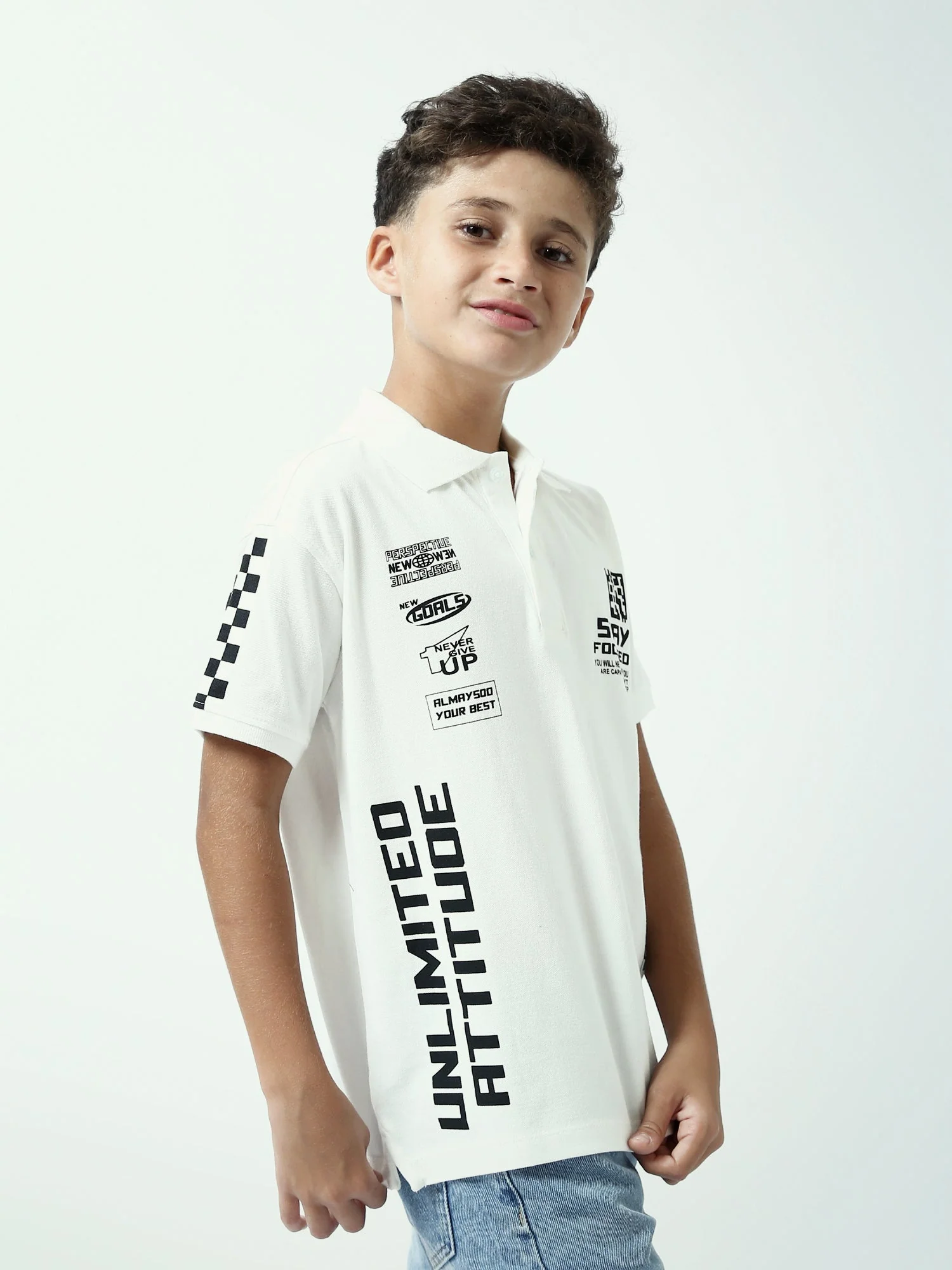 Polo garçon ado Stay Focused – style sport – manches courtes – POS24SPPI75399MJ1 – Image 3