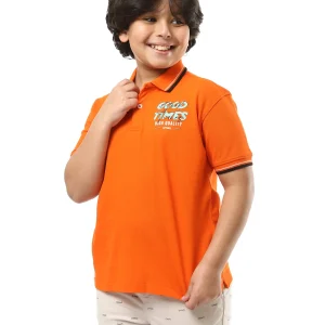 Polo pour garçon imprimé au design jeune et moderne - POS24SPPR21845TB1