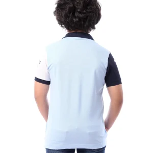 Polo bleu pour garçon – Style décontracté et confortable - POS24SPPR31272TB1