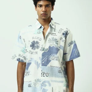 T-shirt pour homme à manches courtes avec motif - SSH24SASR19448TM1