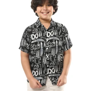 T-shirt Enfant à Design Moderne et Imprimé Décoratif – Style Actuel - SSH24SAVC19505TB1