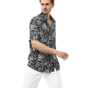 Chemise Homme Moderne avec Imprimé Artistique - Confortable et Élégante pour un Look Quotidien - SSH24SAVC19505TM1