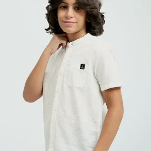 Chemise enfant avec boutons et poche avant - SSH24SEIS19433TB1