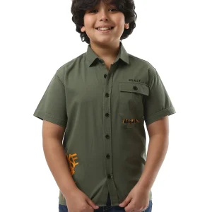 Chemise Garçon à Imprimé Street – Style Urbain et Confort - SSH24SPGR31116TB1