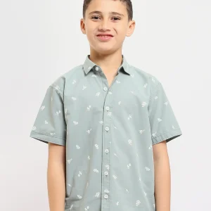 Chemise enfant ornée de motifs distinctifs – SSH25SAER31169TB1