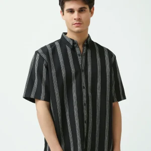 Chemise homme à rayures horizontales au design moderne – SSH25SSCR16102TM1