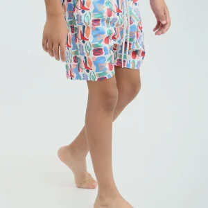 Short de bain pour garçon décoré - Design confortable et moderne - SWO24SSAE11388TB1