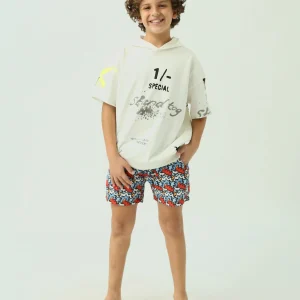 Short de bain pour enfants au design coloré - SWO24SSAE11397TB1