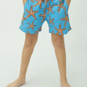 Short de bain pour enfants décoré d'étoiles de mer - SWO24SSAE11412TB1