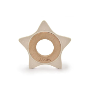 ZAKUW – Anneau de dentition Etoile sable
