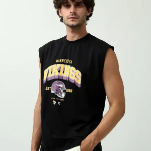 Débardeur homme sans manches à coupe ample, avec imprimé sportif moderne – TNK24SPRO20245TM1