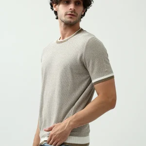 T-shirt pour homme décoré de rayures - TSH24SKRS20950TM1