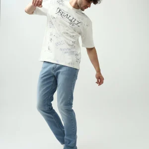 T-shirt Oversized "Reality" – Confort et style moderne - TSH24SPRO20049TM1