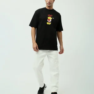 T-shirt Oversized "Fry and Fry Again!" – Design amusant avec imprimé fries - TSH24SPRO20120TM1