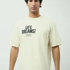 T-shirt Homme Off-White Imprimé “Life Dreams” – Style Urbain Moderne - TSH24SPRO20164TM1