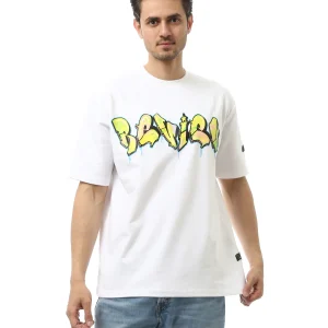 T-shirt Oversized "REVIEW" Graffiti – Design moderne avec motif urbain - TSH24SPRO20905TM1