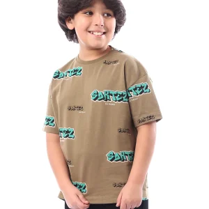 T-shirt Garçon à Imprimé Graphique – Style Fun et Confort - TSH24SPRO20931TJ1