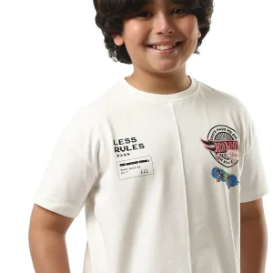 T-shirt garçon avec imprimé moderne – TSH24SPRO32595TB1