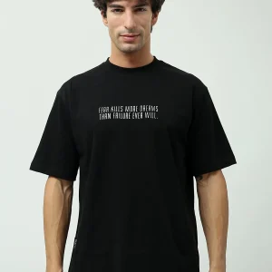 T-shirt homme avec imprimé à mots motivants - TSH24SPRS20029TM1