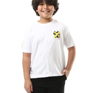 T-shirt Garçon à Imprimé Moderne – Style Urbain et ConfortT- SH24SPRS32600TB1