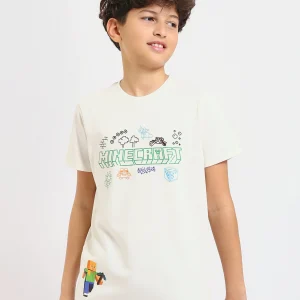 T-shirt garçon Minecraft imprimé - TSH24SPRS32632TB1