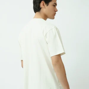 T-shirt homme off-white avec imprimé "PROGRESS" – Style motivant et moderne - TSH25SPRO20405TM1