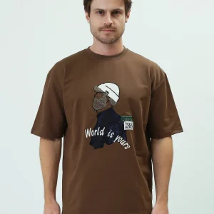 T-shirt Homme avec Impression Graphique – Style Décontracté et Moderne - TSH25SPRO20444TM1