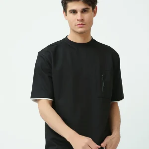 T-shirt Homme Casual Simple – Design Moderne avec Détail Zippé et Confort Quotidien - TSH25SPRO20447TM1