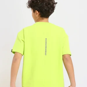 T-shirt Garçon – Imprimé "DREAM" en Néon Vert – TSH25SPRO32649TB1