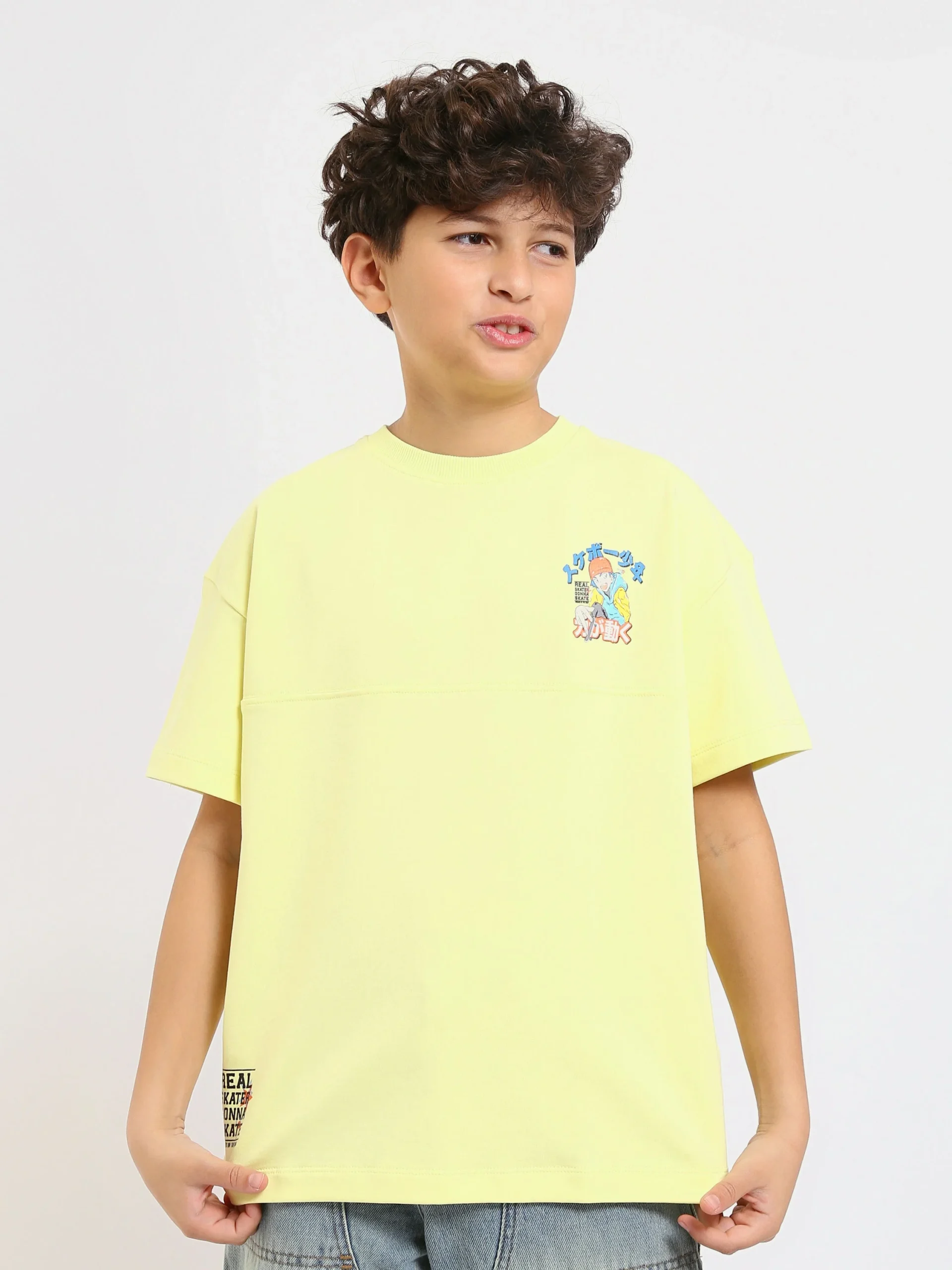 T-shirt enfant avec imprimé coloré et logo distinctif – TSH25SPRO32656TB1