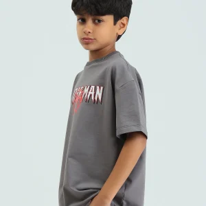 T-shirt gris garçon avec imprimé "SPIDERMAN" – Style audacieux et super-héros - TSH25SPRO32668TB1