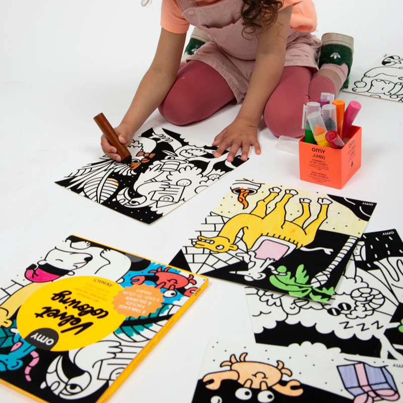 OMY – Coloriage Velvet Animals – Image 3