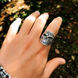 Bague argent gothique