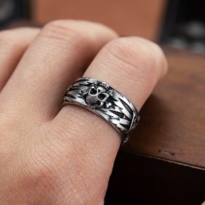 Bague de fiancaille gothique